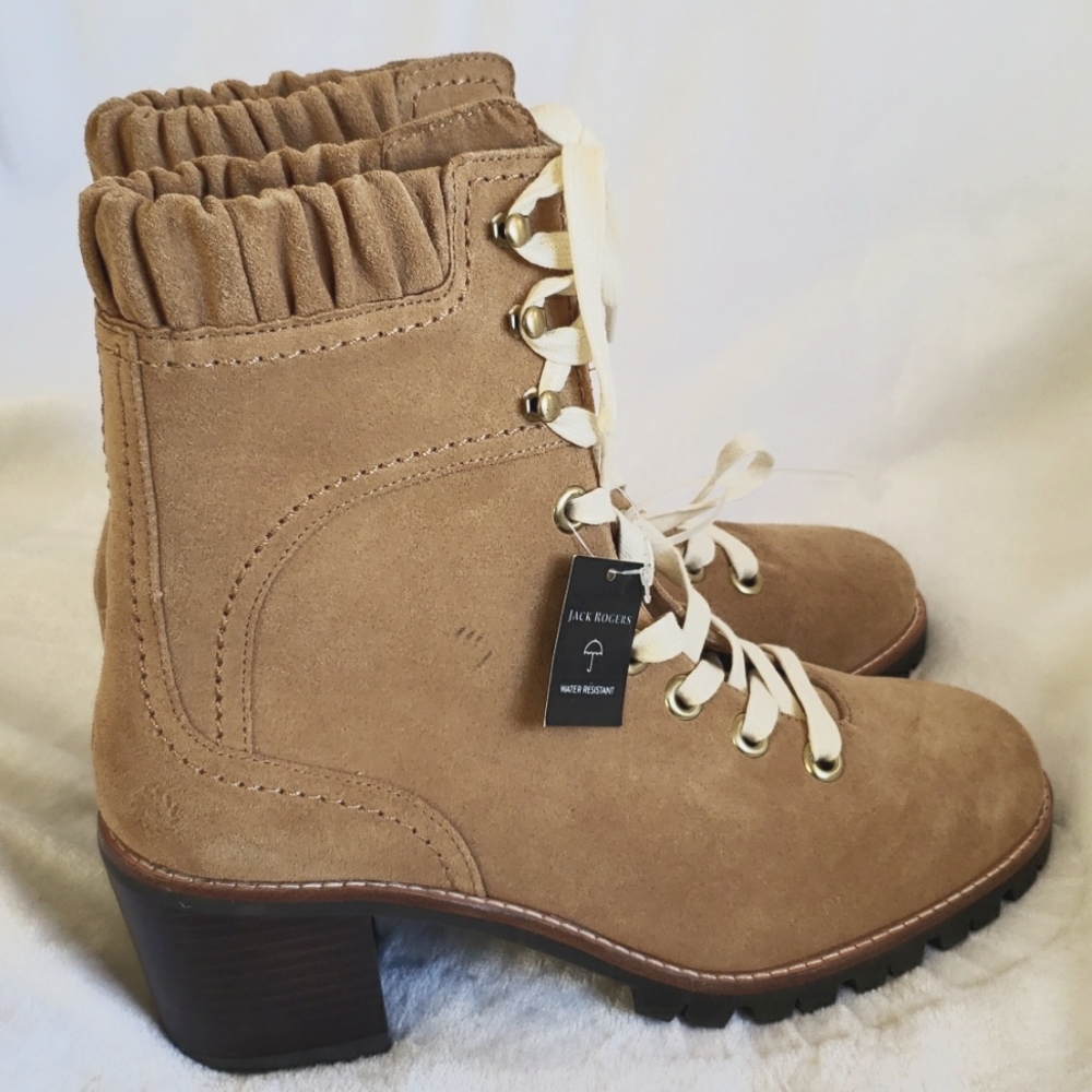 Jack Rogers Water Resistant Leather Hiker Boots. Size 8.‎ NWT